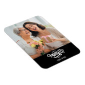 白黒フォトコラージギフトハッピーマザーズデイ マグネット (右側)