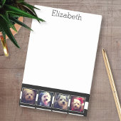 白黒フォトコラージュの正方形パーソナライズされた ポストイット