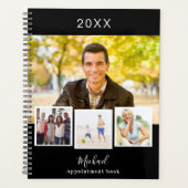 白黒フォトコラージュアポイントメント2026 プランナー手帳 (正面)