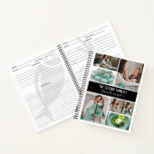 白黒フォトコラージュファミリーレシピ ノートブック (内部)