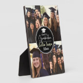 白黒フォトコラージュ卒業ハッピー フォトプラーク (側面)