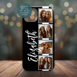 白黒フォトコラージュ正方形フィルムストリップ Case-Mate iPhone 14 PLUSケース