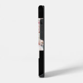白黒フォトコラージュ 名前 iPhoneケース (左側面)