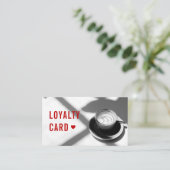 白黒フォトコーヒーショップロイヤリティカード ロイヤリティカード (スタンド正面)
