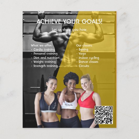 白黒フォトジムパーソナルトレーナーフィットFl チラシ (裏面)