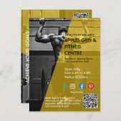 白黒フォトジムパーソナルトレーナーフィットFl ポストカード (正面/裏面)