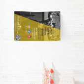 白黒フォトジムパーソナルトレーナーフィットFl 横断幕 (インサイチュ)