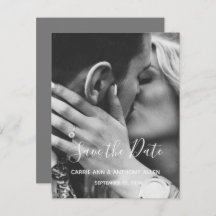 白黒フォトスクリプトタイポグラフィ日付の保存