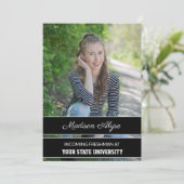 白黒フォトトランクパーティー 招待状 (スタンド正面)