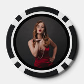 白黒フォトトランプのポーカーチップ ポーカーチップ (裏面)