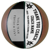 白黒フォトバスケットボールコーチギフトアイディア バスケットボール (縦)