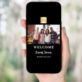 白黒フォトビジネスロゴセミナーへようこそ ポスター