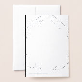 白黒フォトファミリークリスマス 箔カード (裏面封筒付き)