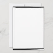 白黒フォトフレーム おしゃれ モダン スイート16 招待状 (裏面)