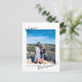 白黒フォトブライドメイド提案スクリプト ポストカード (スタンド正面)