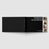 白黒フォトブースコラージュ結婚ズ ゲストブック (全面)