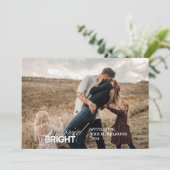 白黒フォトミニマル結婚したリストとブリッヒ シーズンカード (スタンド正面)