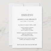 白黒フォトメモリーサービス親愛の内容 ノートカード (裏面)