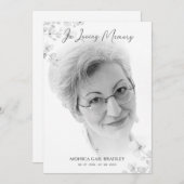 白黒フォトメモリーサービス親愛の内容 ノートカード (正面/裏面)