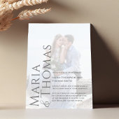 白黒フォトモダンミニマシンプルリスト 招待状