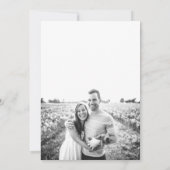 白黒フォトモダン結婚式招待状 招待状 (裏面)