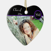 白黒フォト卒業オーナメント セラミックオーナメント (右)