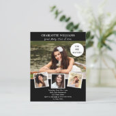 白黒フォト卒業パーティーの招待 (スタンド正面)