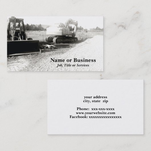 白黒フォト建築機器 名刺 (正面/裏面)