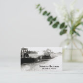 白黒フォト建築機器 名刺 (スタンド正面)