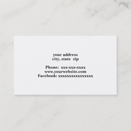 白黒フォト建築機器 名刺 (裏面)