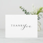 白黒フォト結婚のサンキューカード サンキューカード (スタンド正面)