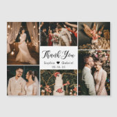 白黒フォト結婚コラージュありがとう (正面)