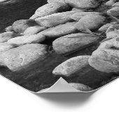 白黒フォレストクリークのポスター ポスター (角)