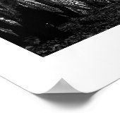 白黒フォレストパスポスタープリント ポスター (角)