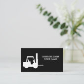 白黒フォークリフト,ロジシック – プロフェッショナル 名刺 (スタンド正面)