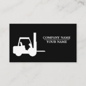 白黒フォークリフト,ロジシック – プロフェッショナル 名刺 (正面)