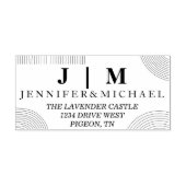 白黒フォーマルシンプル結婚スイートジオ セルフインキングスタンプ (デザイン)