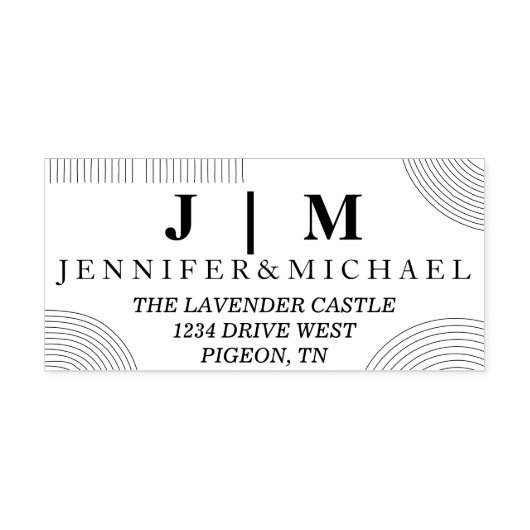 白黒フォーマルシンプル結婚スイートジオ セルフインキングスタンプ