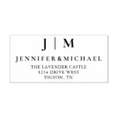 白黒フォーマルシンプル結婚スイート セルフインキングスタンプ (デザイン)