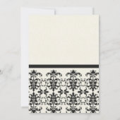 白黒フォーマルダマスクグランド開幕式 招待状 (裏面)