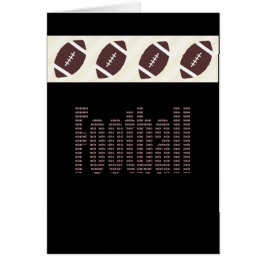 白黒フットボールのファンカード