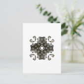 白黒フラクタル ポストカード (スタンド正面)