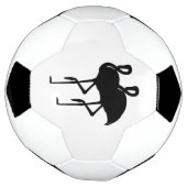 白黒フラミンゴ サッカーボール (回転)