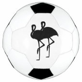 白黒フラミンゴ サッカーボール (正面)