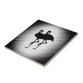 白黒フラミンゴ タイル (側面)