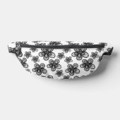 白黒フラワー2面プリントファニーパック ファニーパック (レイダウン)