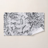 白黒フランスのトイレチノワスリー素朴スタイル バスタオルセット (ハンドタオル)