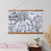 白黒フランスのトイレチノワスリー素朴スタイル 吊り下げ型タペストリー (寝室)