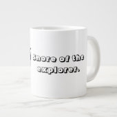 白黒フランス人のスノアの探索者 ジャンボコーヒーマグカップ (正面右)