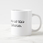 白黒フランス人のスノアの探索者 ジャンボコーヒーマグカップ (右)